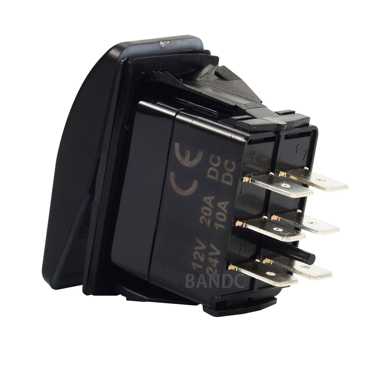 12/24V Marine Rocker Switch 2/3/6 Pin ON OFF ON Momentary Switch 3 Way Reverse Polarity Toggle Switch for Car Boat Dash Replace: Gold