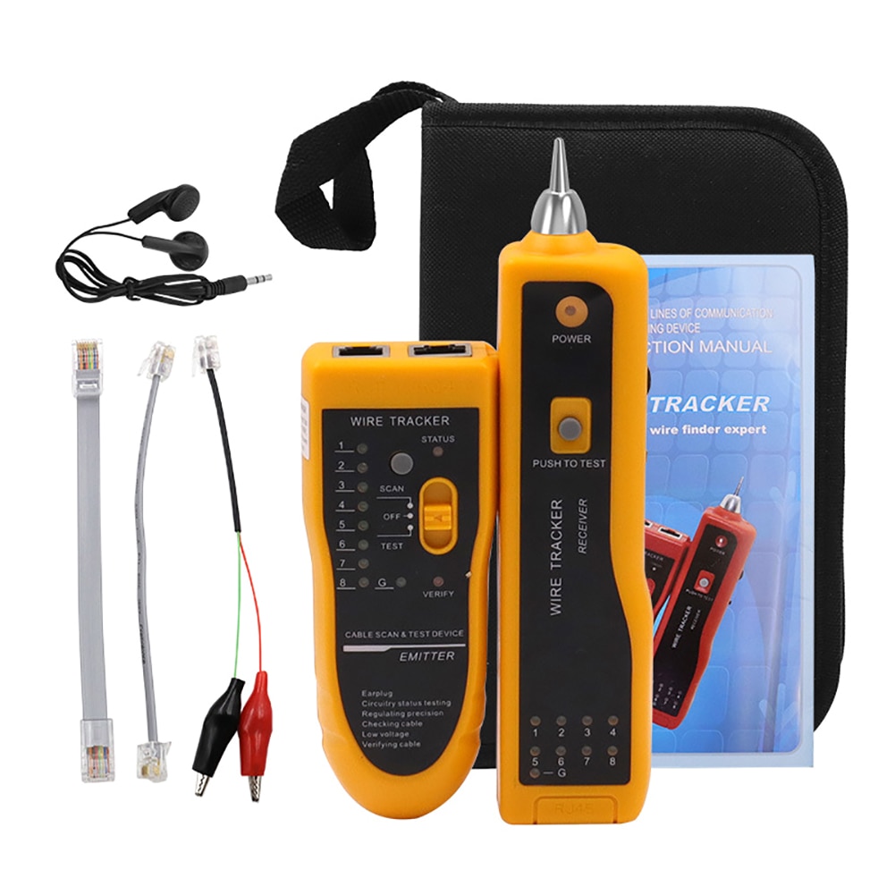 LAN Network Cable Tester Diagnose Tone Cat5 Cat6 RJ45 UTP STP Line Finder RJ11 Phone Telephone Wire Tracker Tracer