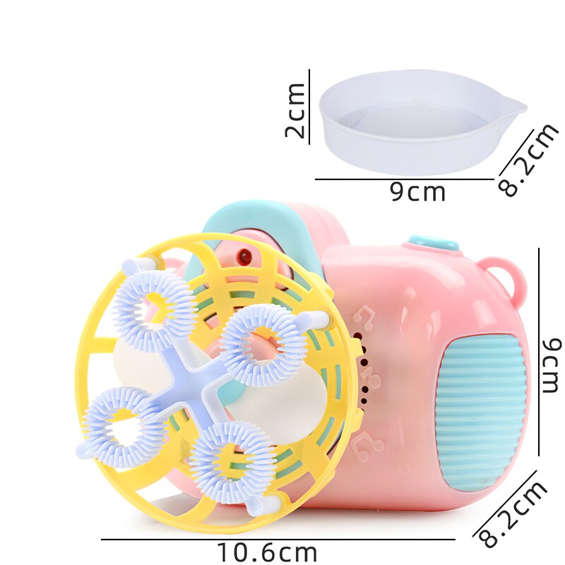 Grappige Camera Bubble Machine Speelgoed Leuke Elektrische Muziek Speelgoed Buitensporten Waskolf Maker Voor Zeep Blow Bubbels Kids