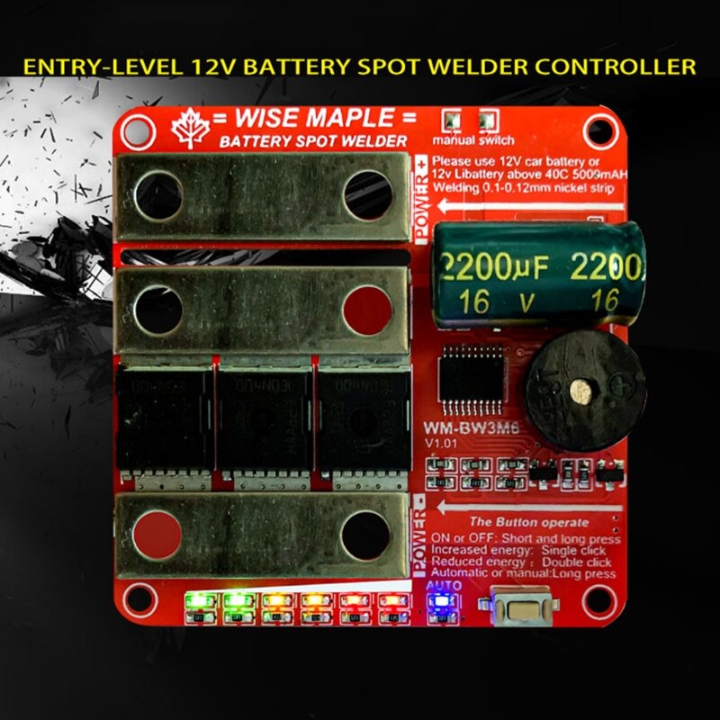 Diy Draagbare 12V Batterij Energie-opslag Puntlassen Machine Pcb Printplaat Spot Lasser Pcb Board Voor 18650/26650