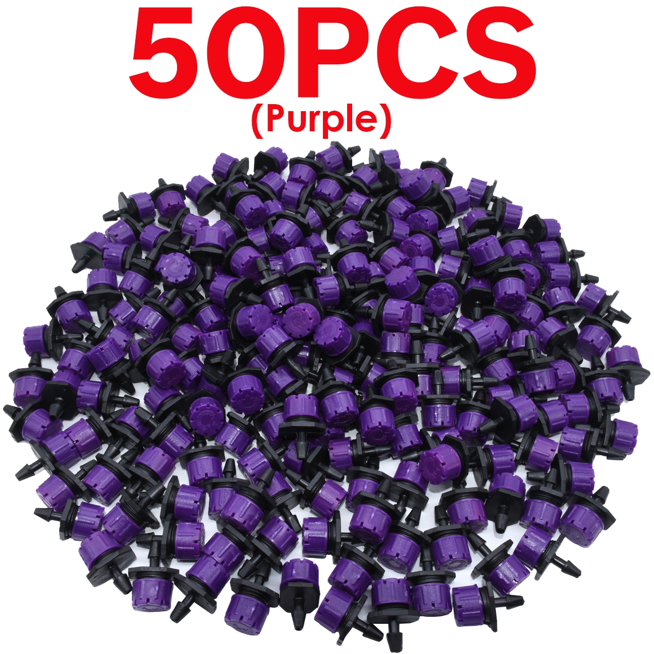 Greenhouse 30-800PCS 4-Type Garden 1/4'' Adjustable Micro Nozzle Drip Irrigation System 4/7MM Watering Sprinkler Emitter Dripper: green