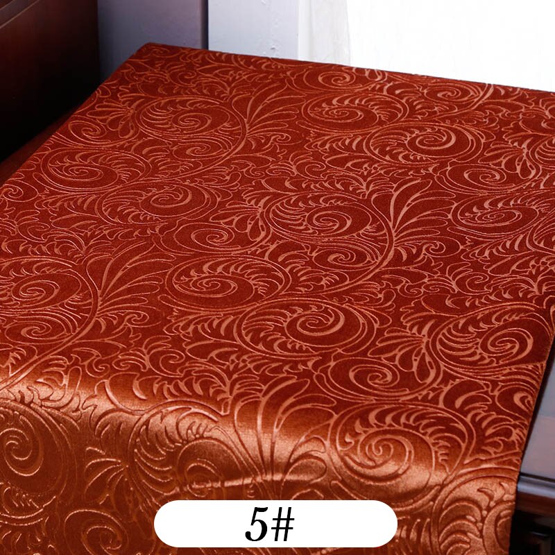 145cm Wide Embossed Golden Upholstery Velvet Fabric For Sofa Burnout Velvet Cloth Curtains Purple Grey Red by the Meter: 5