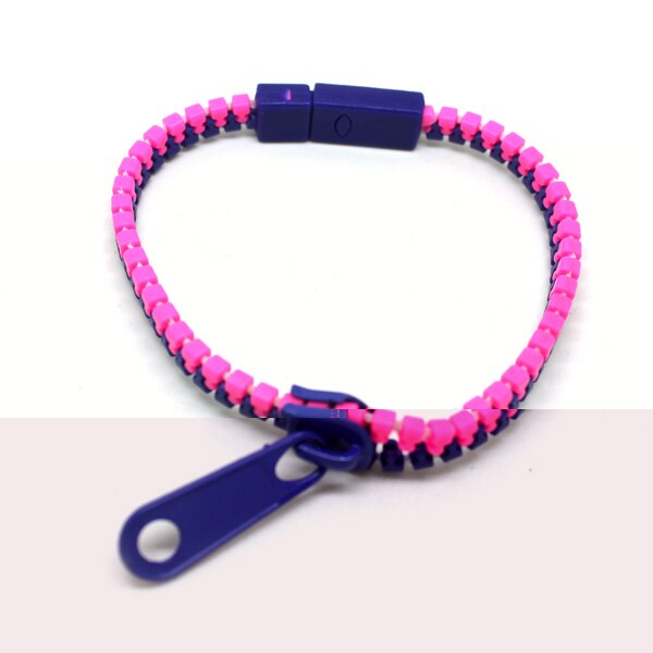Gratis ePacket 50 stks Mooie Gemengde Fluorescentie Kleuren Hip Zip Rits Mode Armband unsex Voor vrouwen en mannen