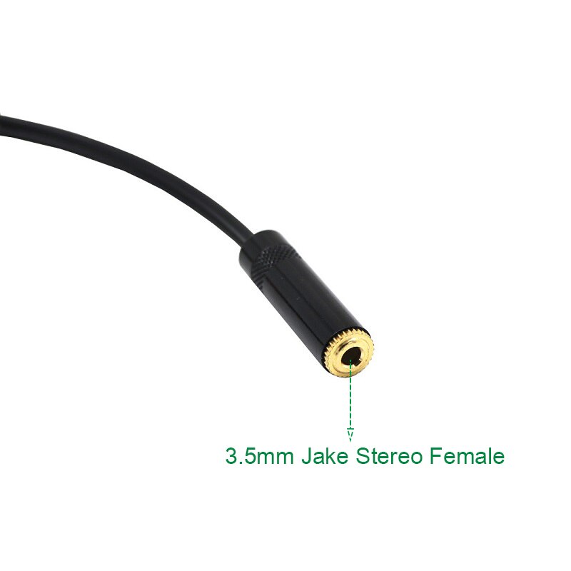 3.5mm Jack Stereo Female to Double 3Pin XLR Female Audio Cable Adapter Connector Microphones Connector Plug 0.2/0.5/1/1.5/3M