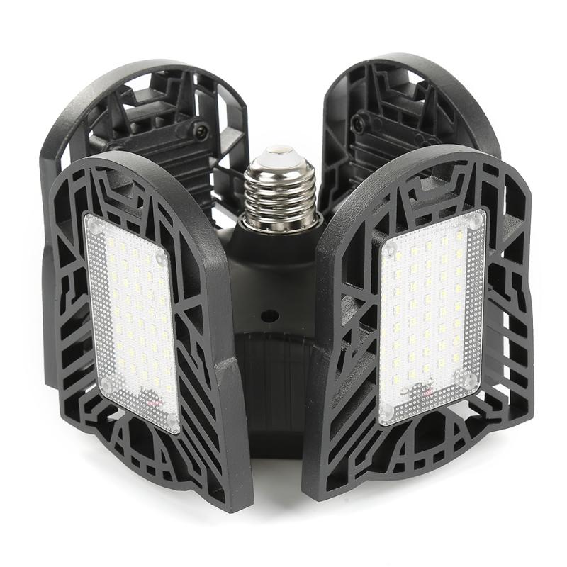 120w ledet garasjelampe industriell belysning deformerbar fireblad folding super lys 12000lm hjem pilsner verksted taklampe
