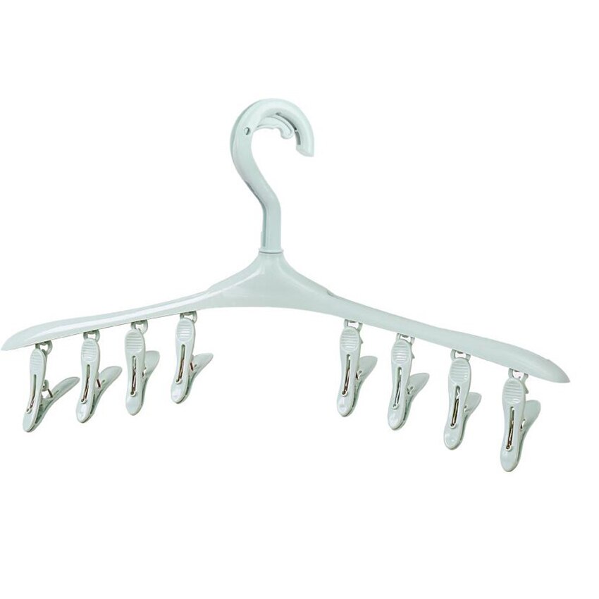 Clothes Pegs 8 Clips Plastic Hangers Underwear Socks Bra Dryer Hook Rack Clothes Hanging Dry