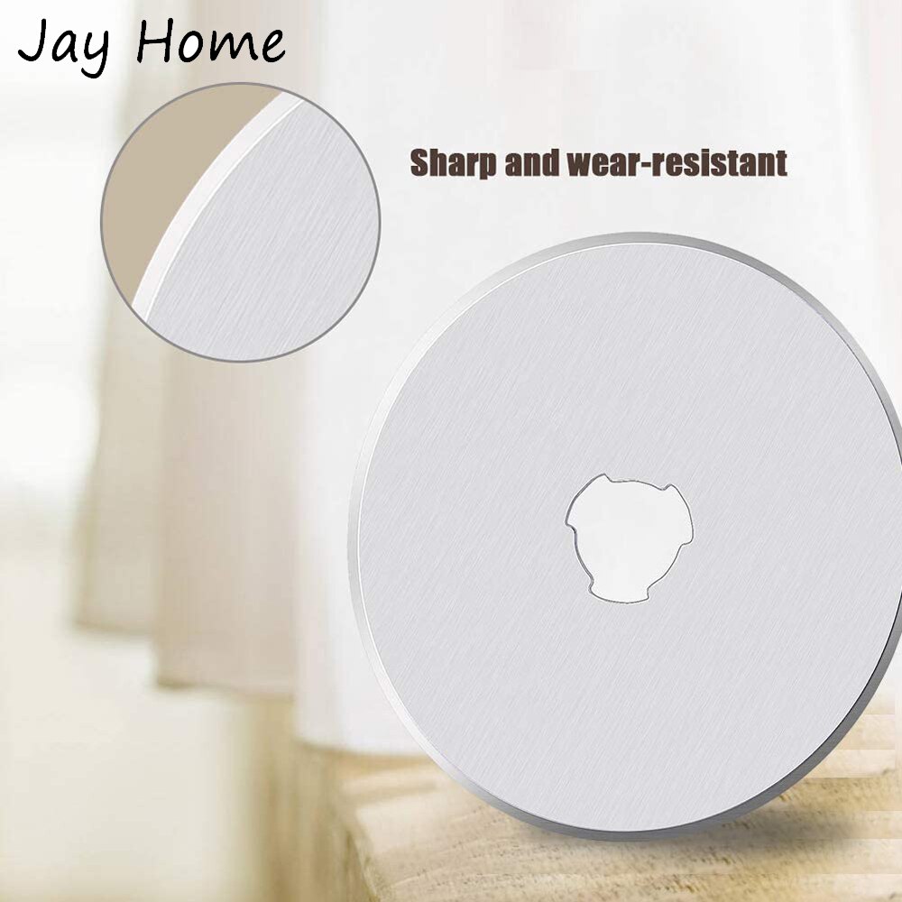 10Pcs 45mm Rotary Cutter Blade Quilting Fabric Paper Leather Rotary Cutters Replacement Blades with Storage Case Sewing Tools