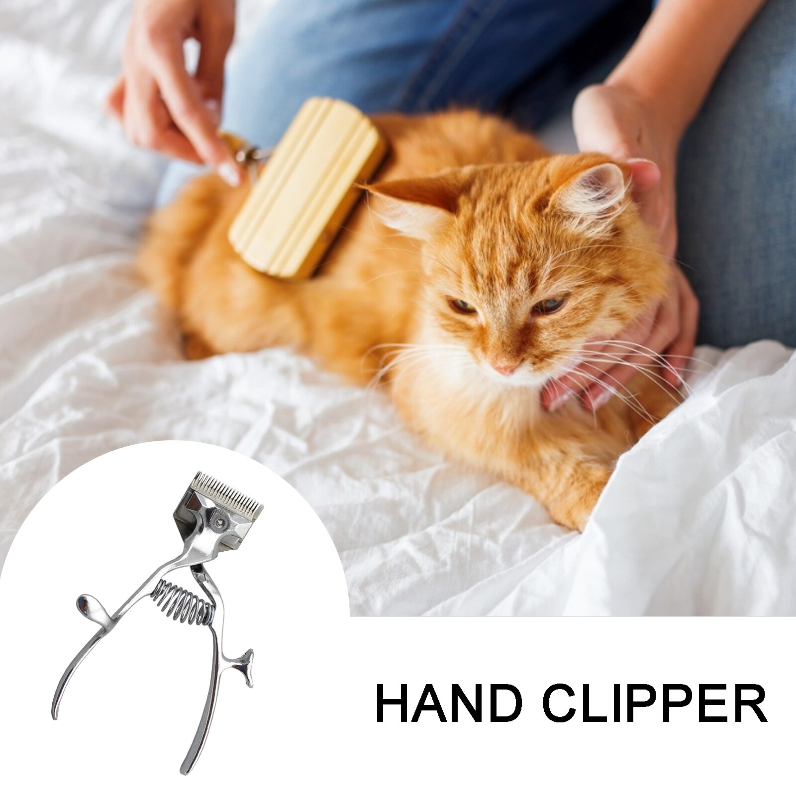Ultra-quiet Manual Hair Clipper Trimmer Haircut Hand Push Low Noise Non-Electric Hair Cutter Shaver Razo Tool For Pet Dog Cat