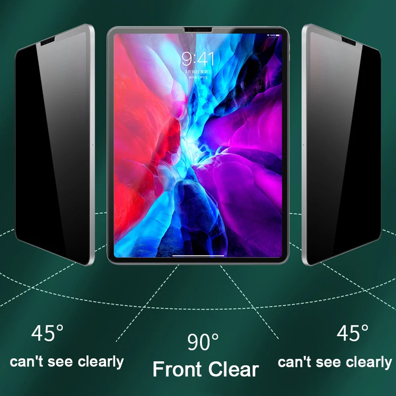 Voor iPad Pro 11 Screenprotector 10.2 7e 8e 9e 12.9 M1 Privacy Anti-spion Film Air 1/2/3/4/5 10.9 inch Mini 6 Anti Glare