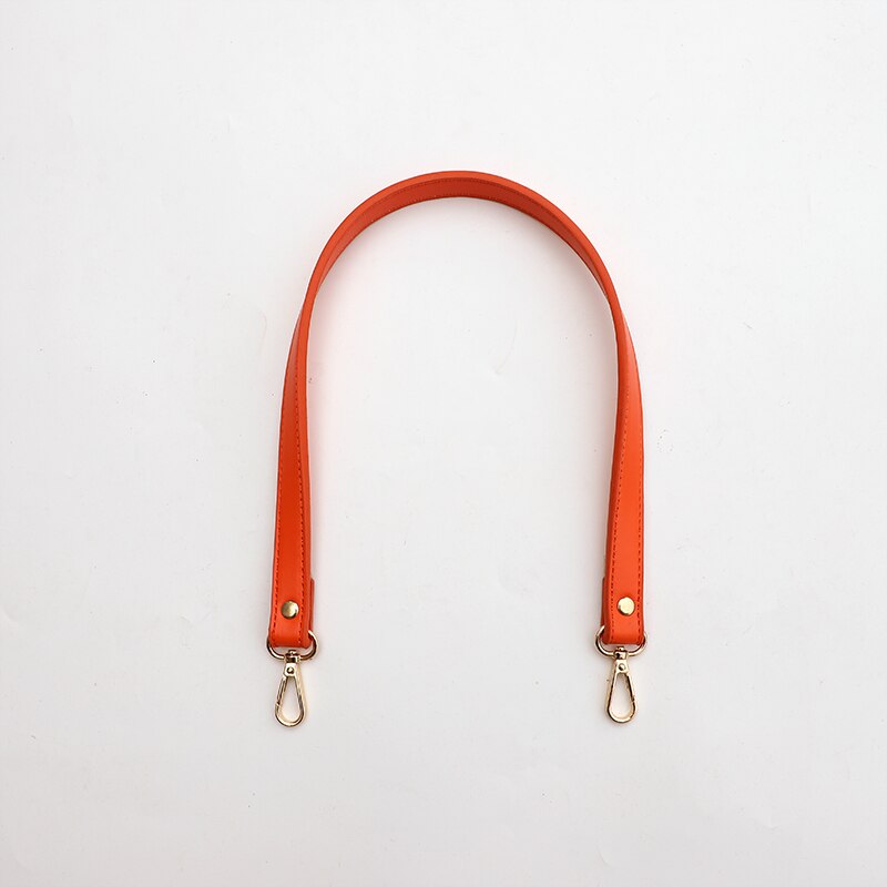 Dames pu leren schouderband zwarte handtas tas riem diy tassen handvat vervangende tas korte banden handtassen accessoires: 19- sinaasappels