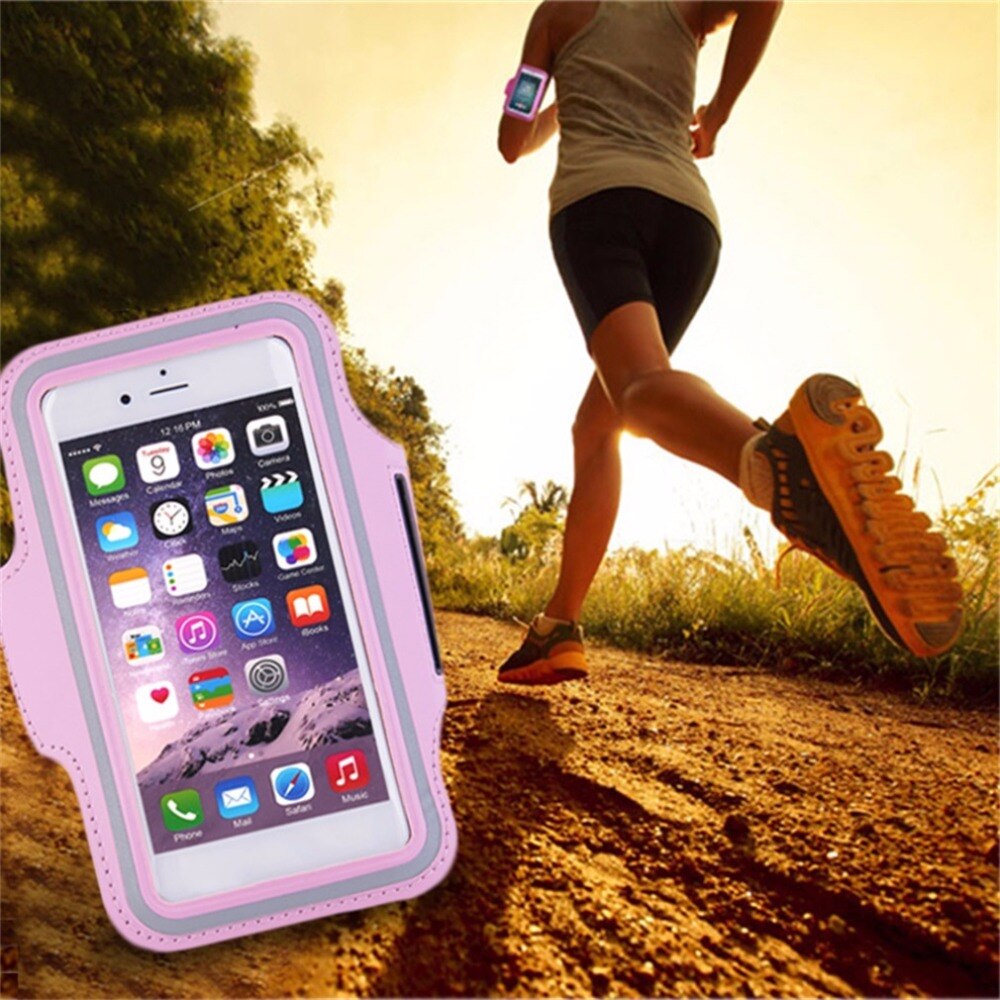 Unisex Sport Verstelbare Duurzaam Wasbaar Beschermende Pouch Case Gym Running Oefening Arm Band Case voor Samsung Galaxy