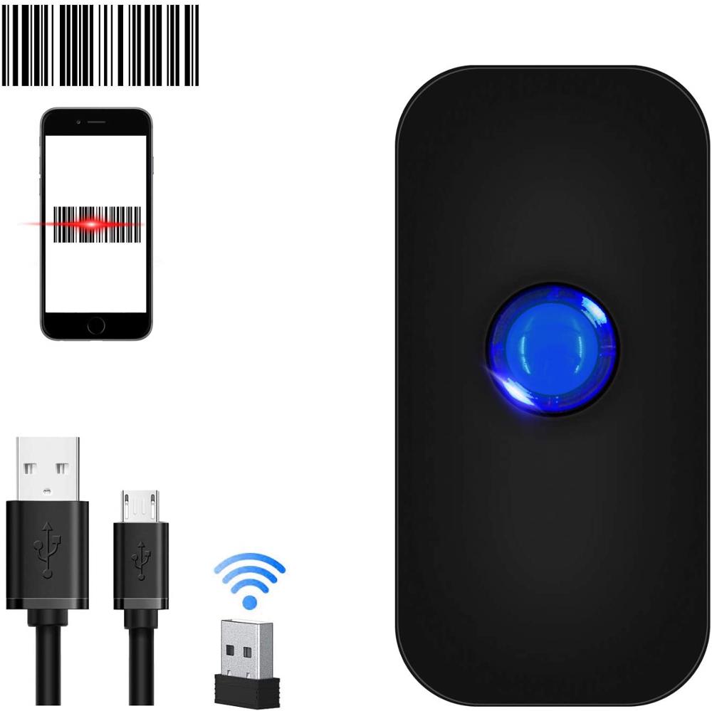 1D CCD przenośny mini Bluetooth bezprzewodowy czytnik kodów kreskowych USB 3 w1 bezprzewodowe i USB przewodowe połączenia