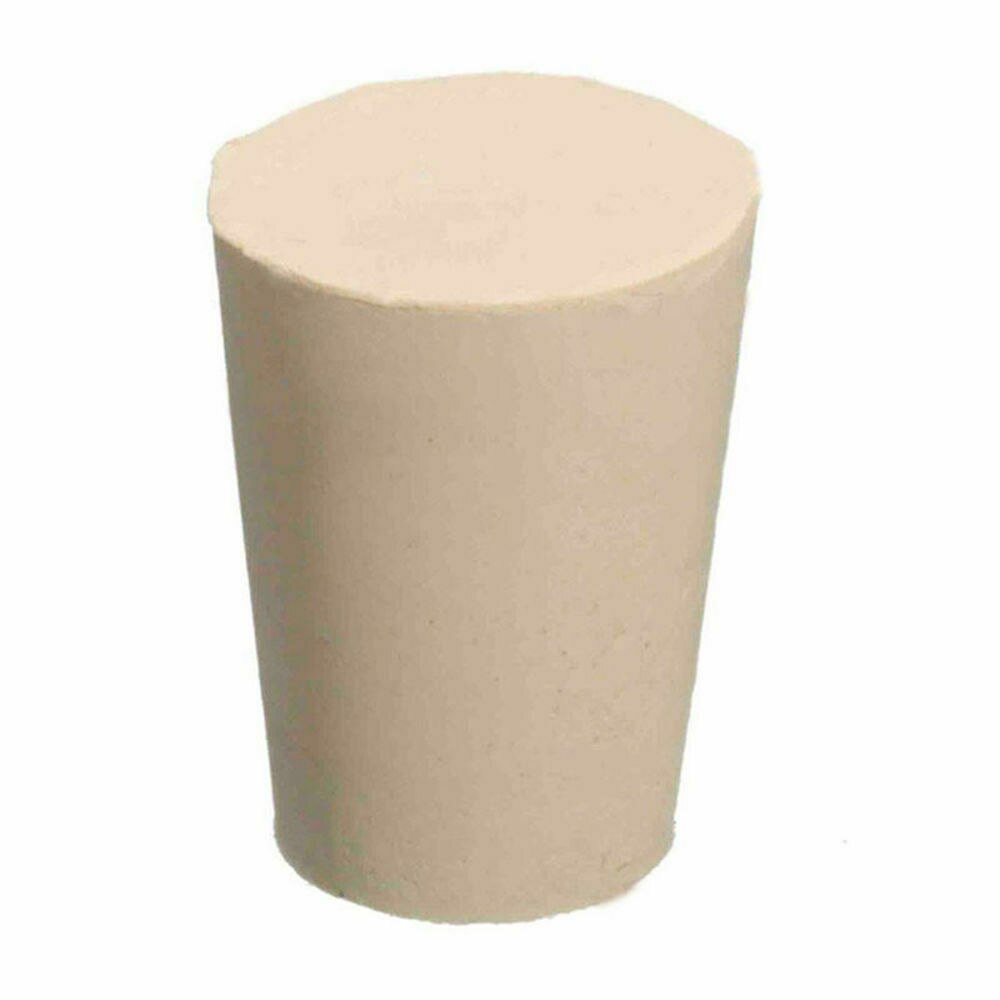 2PCS Eco-Friendly Rubber Wine Botte Stopper Tapered Bung Lab Bottle Sealing Cap Plug