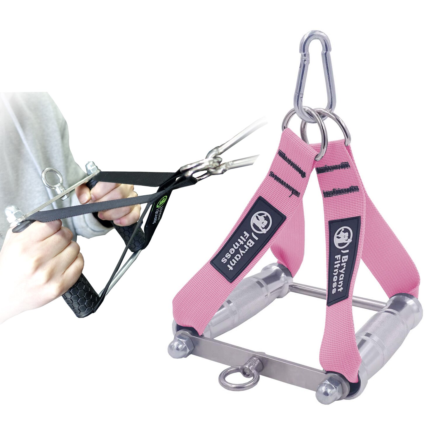 Gym Rowing Double D Handle Lat Push Down V Bar Cable Machines Attachment Multifunction Triceps Strength Workout Exercise Trainer