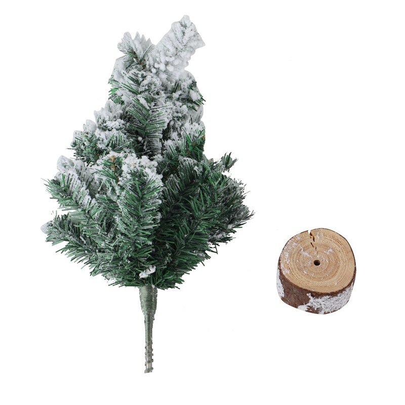 45Cm Flocked Christmas Tree White Densified Snow Spray Simulation Christmas Tree Scene Decoration