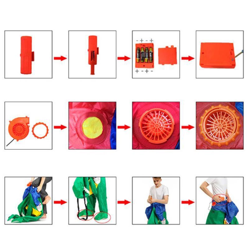 Inflatable Suits Rabbit Fancy Dress Costume Outfit Halloween Cosplay Party Dress K1MA