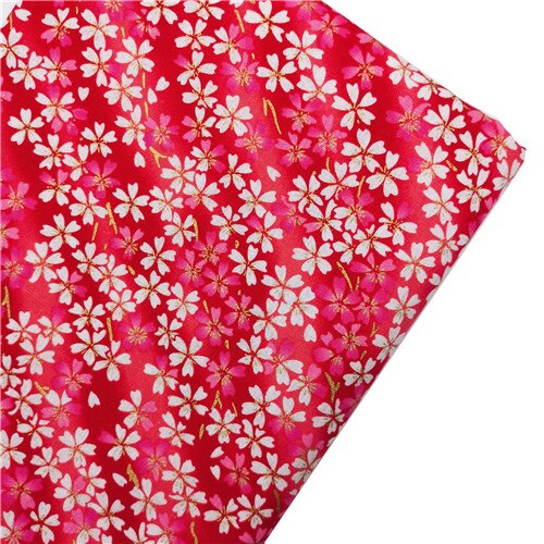 Mantel para coser DIY, colchas hechas a mano, decoración de algodón para el hogar, estampado reactivo de satén, estilo bronce, flor de ciruela, tela de gatos