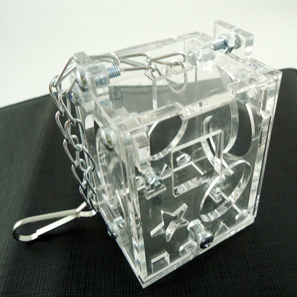 1Pc Parrot Foraging Box Portable Transparent Parrot Feeder Funny Pet Bird Educational Toys: Default Title