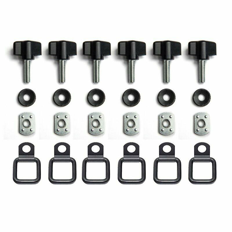 Hardtop snel te verwijderen duimschroef d-ringen kit voor jeep wrangler cj yj tj jk jku
