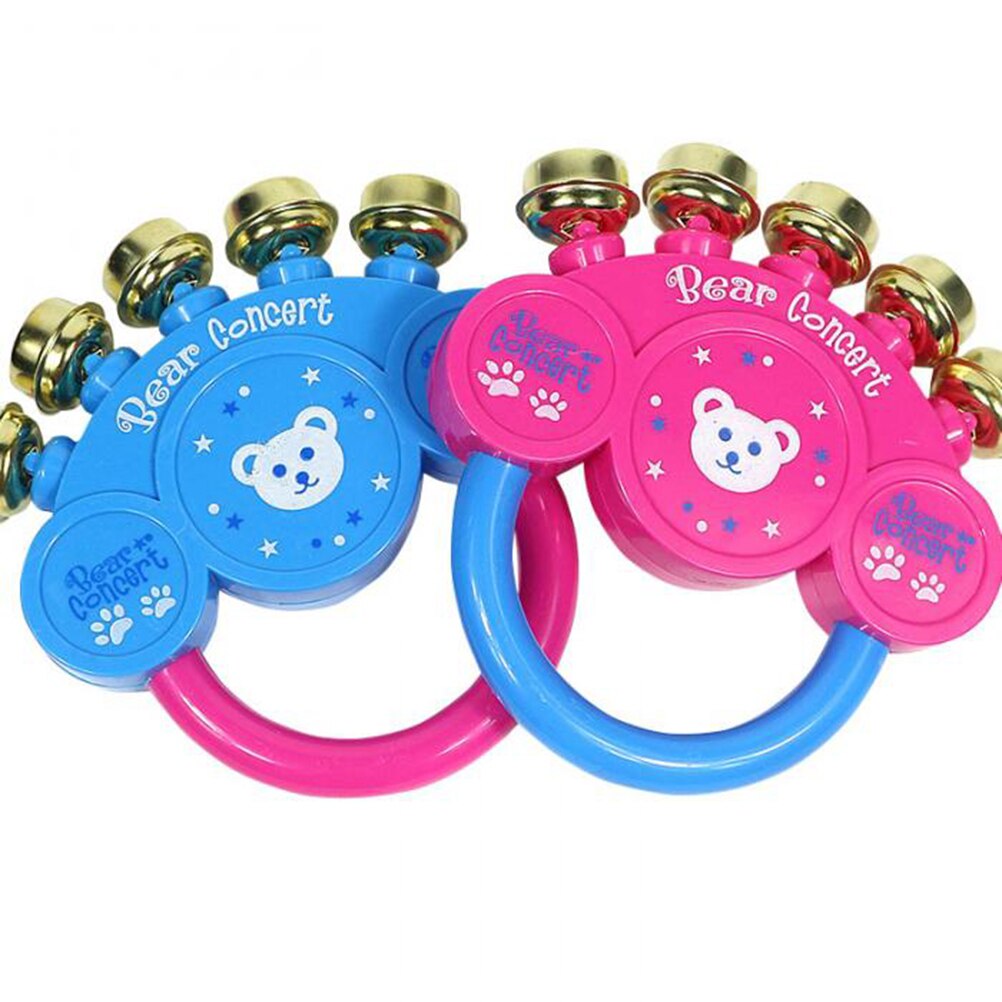 2 Pcs Rammelaar Speelgoed Kinderen Speelgoed Tafelbel Baby Plastic Muziekinstrument Schudden Jingle Bell Speelgoed Vroege Educatief Willekeurige Kleur