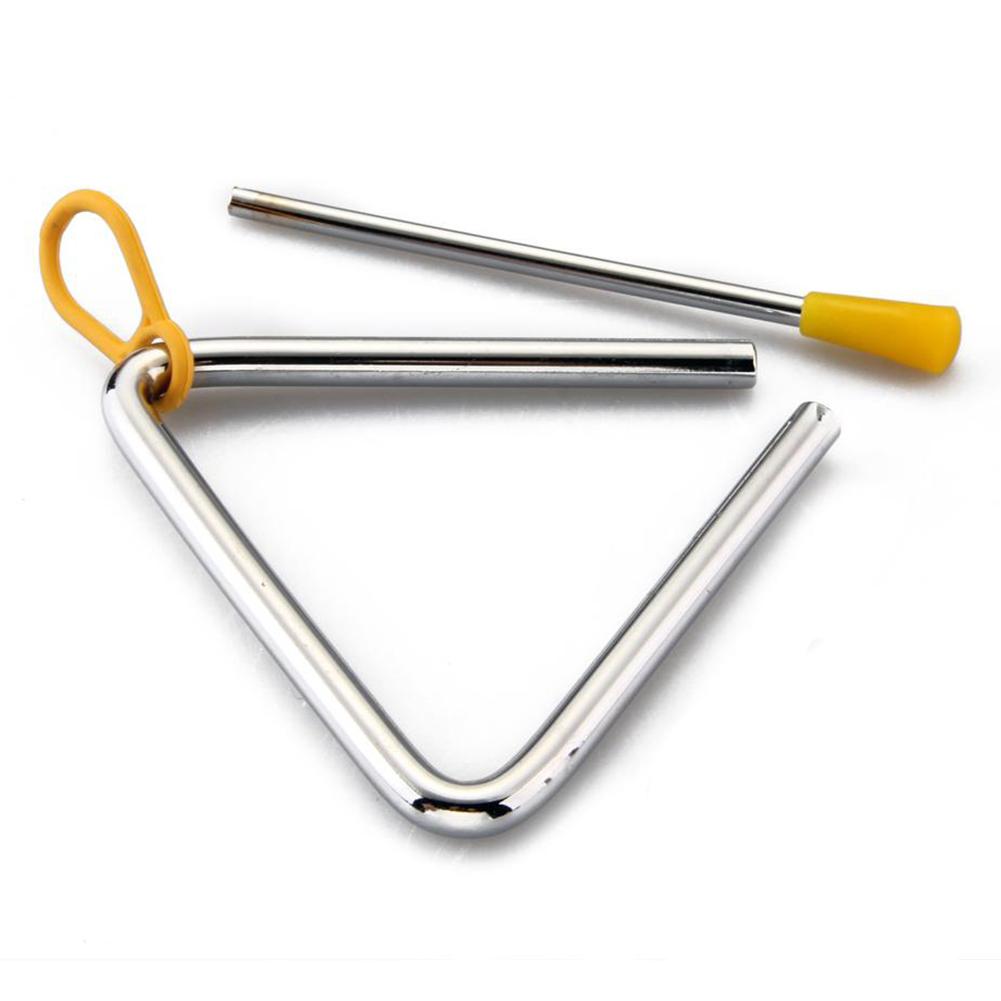 1Pc Triangle Orff Musical Instruments Band Percussion Educational Musical Triangolo For Children 4/5/6/7/8/ Inch For Kids