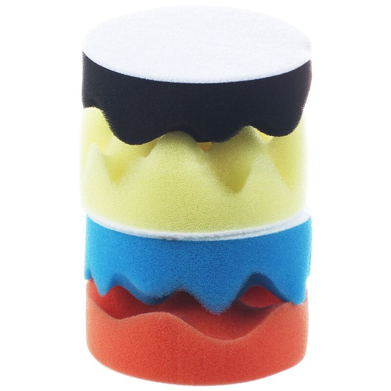 4x bil poleringsbuffer polering polering bølgende svamp pads 3 tommer og 2x for bmw  f30 f31 3 serie frontlys vaskemunnstykke