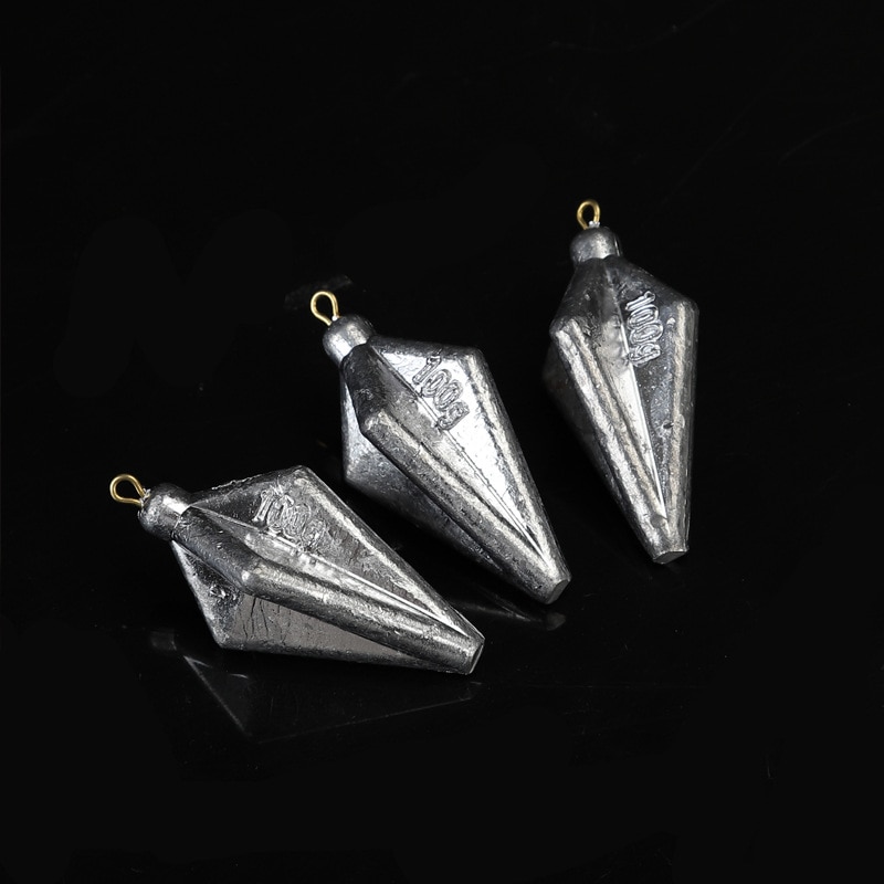 De plomo de 40g, 50g, 60g, 80g, 100g, 120g, 150g, plomo de cuatro esquinas, peso de plomo, tiro dividido en línea, aparejos de pesca, accesorios de gancho 1 pieza