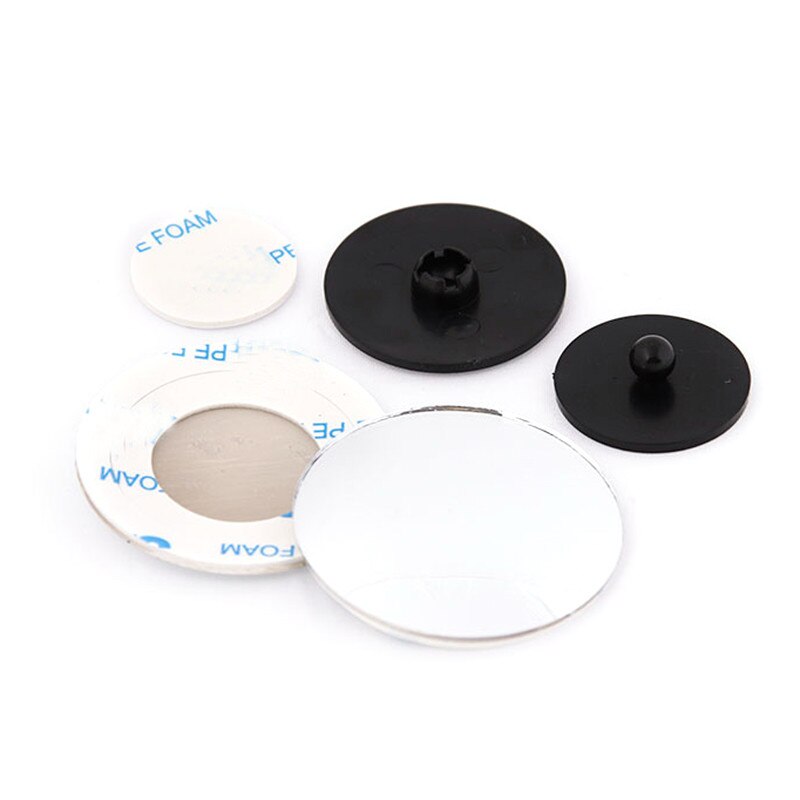 , , gran angular para Conductor de vehículo, espejo redondo convexo, punto ciego, vista trasera de coche, conjunto de espejo plegable, accesorios para coche