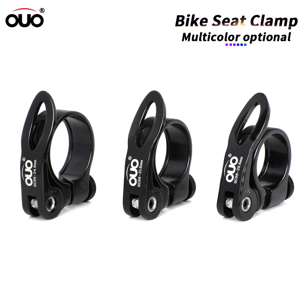 Ouo Quick Release Zadelpenklem Aluminium Fiets Zadel Klem 31 8 Mtb 27.2 Zadelpen Sluiting Onderdelen Voor Fiets