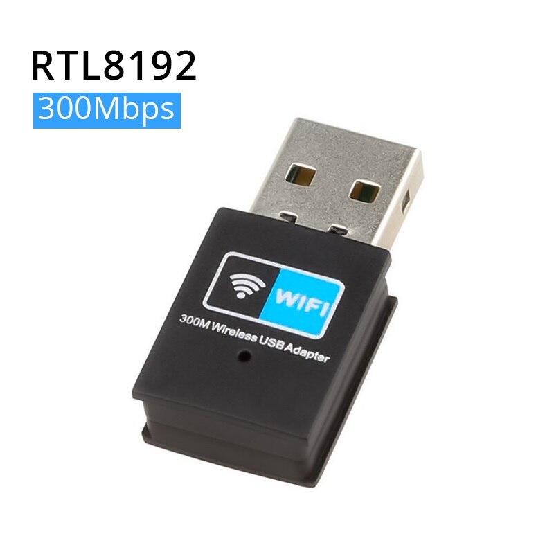 Wlan-usb-adapter mit 300 mbit/s, wlan-antenne, pc-netzwerkkarte, highspeed -2.4g- rtl- 8192 wi- -fi-antennensender, usb-router