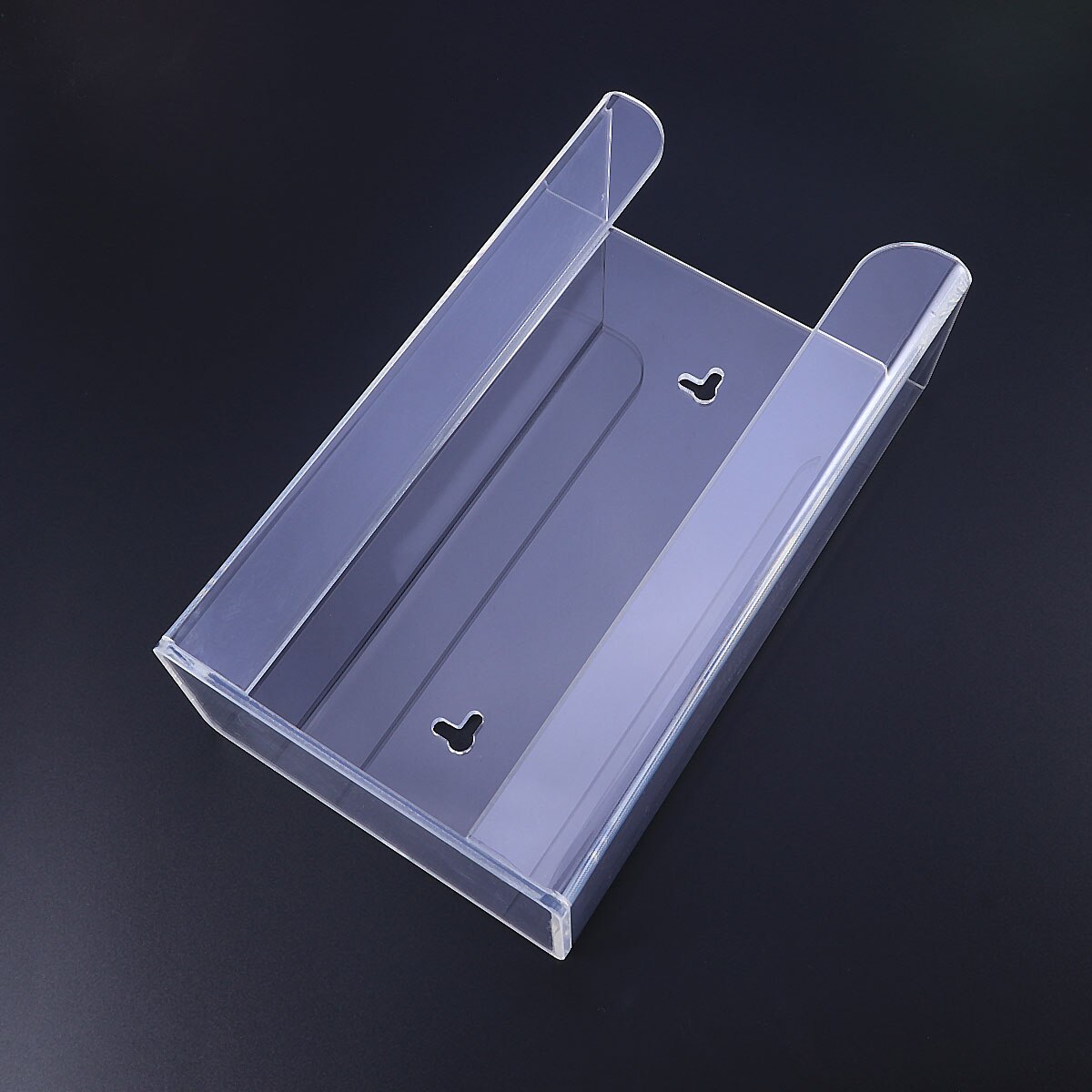 Clear Disposable Gloves Storage Box Transparent Wall Mounted Dispenser Organizer Case