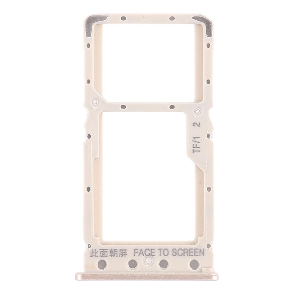 SIM Card Tray + SIM Card Tray / Micro SD Card Tray for Xiaomi Redmi 6 / Redmi 6A(Gold): Gold color