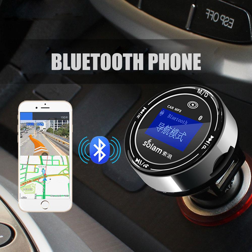 Vehemo Bluetooth Ontvanger Fm-zender Bluetooth Auto Fm-zender Handsfree Stereo Voor MP3 Speler Fm Adapter Universele