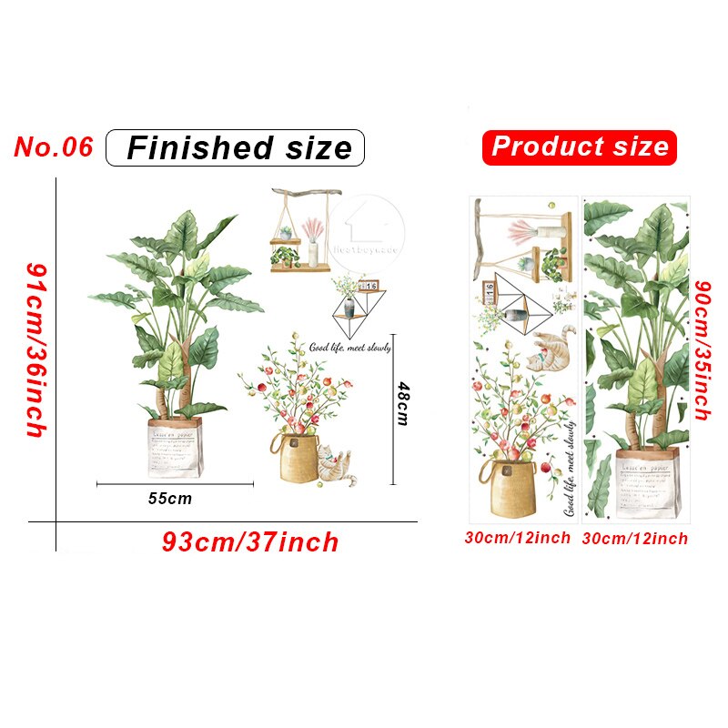 Magnolia Tak Muurstickers Voor Slaapkamer Woonkamer Sofa Tv Achtergrond Muur Decor Vogels Nest Sticker Home Decor Wallpapaers: No.06