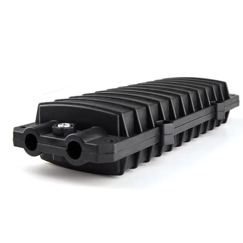 Caja de empalme de fibra óptica Horizontal para exteriores, bandeja de fusión de tipo d, impermeable, de 12 núcleos, 2 en 2, 32x13,7x6cm