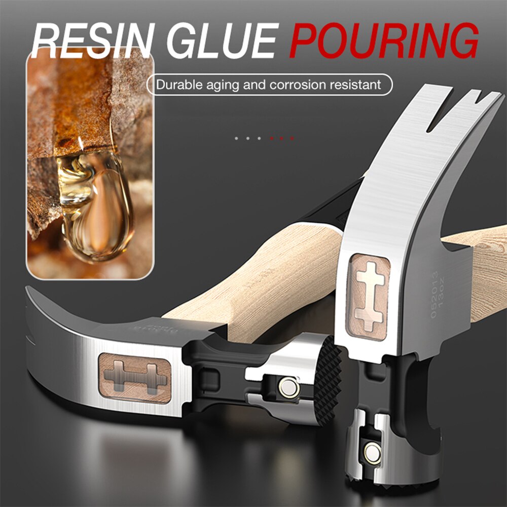 TAITU Claw Hammer Woodworking Joinery Home Carpentry Hand Hammer Nail Hammer Non-slip Multi-function Handle Hammer