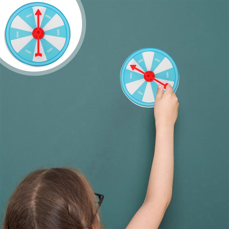 1Pc Wall Hanging Prize Wheel Prop Lucky Draw Machine Plastic Foam Draw Wheel Teaching Activities Rotary Game Prop 10cm