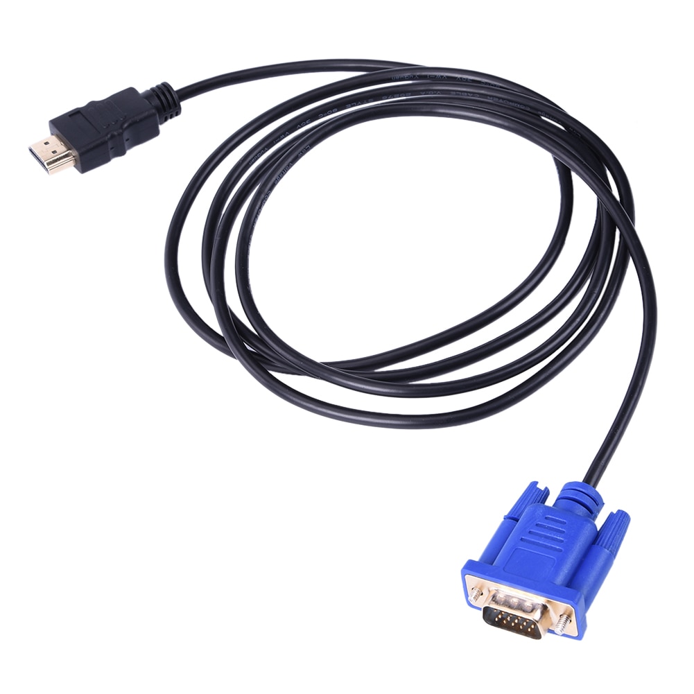 1.8M Hdmi-Compatialble Kabel Naar Vga Adapter Digitale 1080P Hd Met Audio Converter Adapter Hdmi Vga Connector koord Voor Tv Box