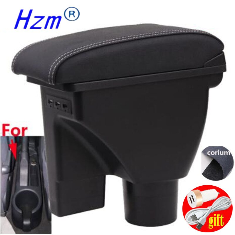 Dla HYUNDAI Getz podłokietnik części robić modernizacji dedykowany podłokietnik samochdoowy centrum pudełko robić przechowywania samochód akcesoria zespół USB łatwy w instalacji: B3 Real Corium