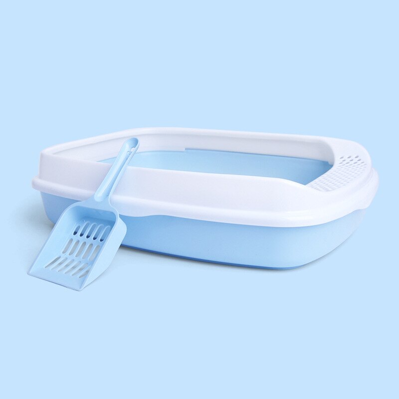 Puppy kat binnenhuis plastic zandbak met schepje kattenbak kattenbak hond lade huisdier hondentoilet bedpan katten toilettraining kit: 1