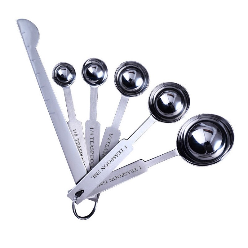 Measuring Spoons Set 304 Stainless Steel Tablespoon Teaspoon cleanly marking for Baking Tea Coffee Kitchen Accessories tool set