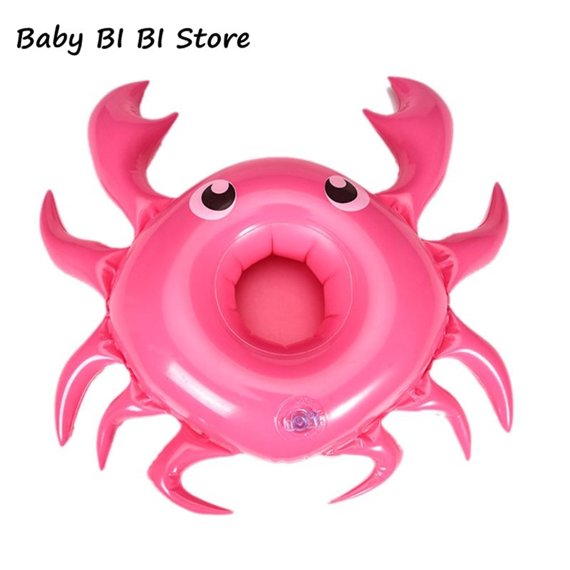 Kids Children Beach Water Toy Crab Cup Holder Drink Bottle Phone Seat Floating Inflatable Coaster