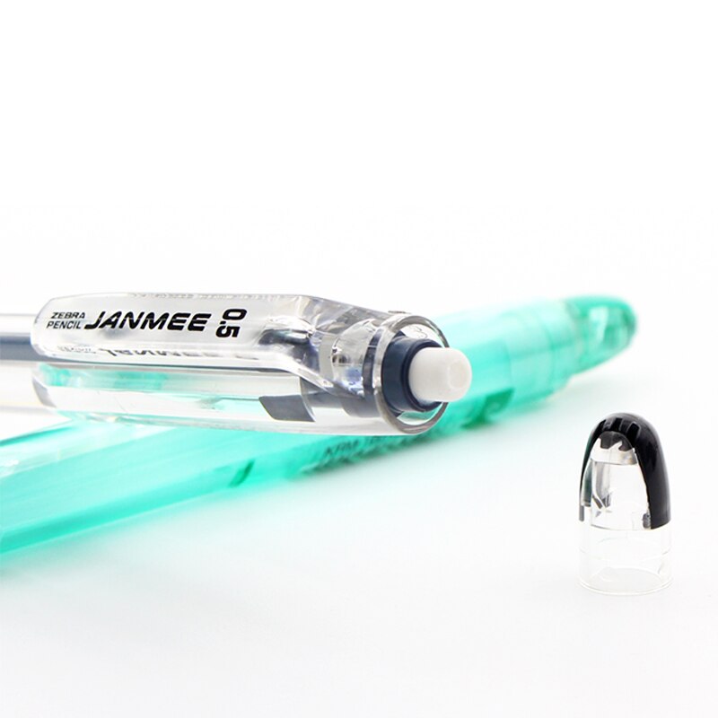 ZEBRA-lápiz de actividades de belleza auténtica, KRM-100-BL de 0,5mm, estilo clásico, bolígrafo Simple y transparente, punta retráctil, portalápices de goma