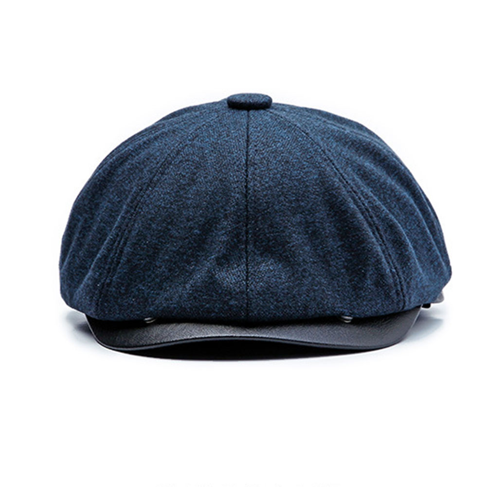 Men Beret Hat Driving Cabbie Peaky Thick Warm Flat Cap Vintage Newsboy Hat JL