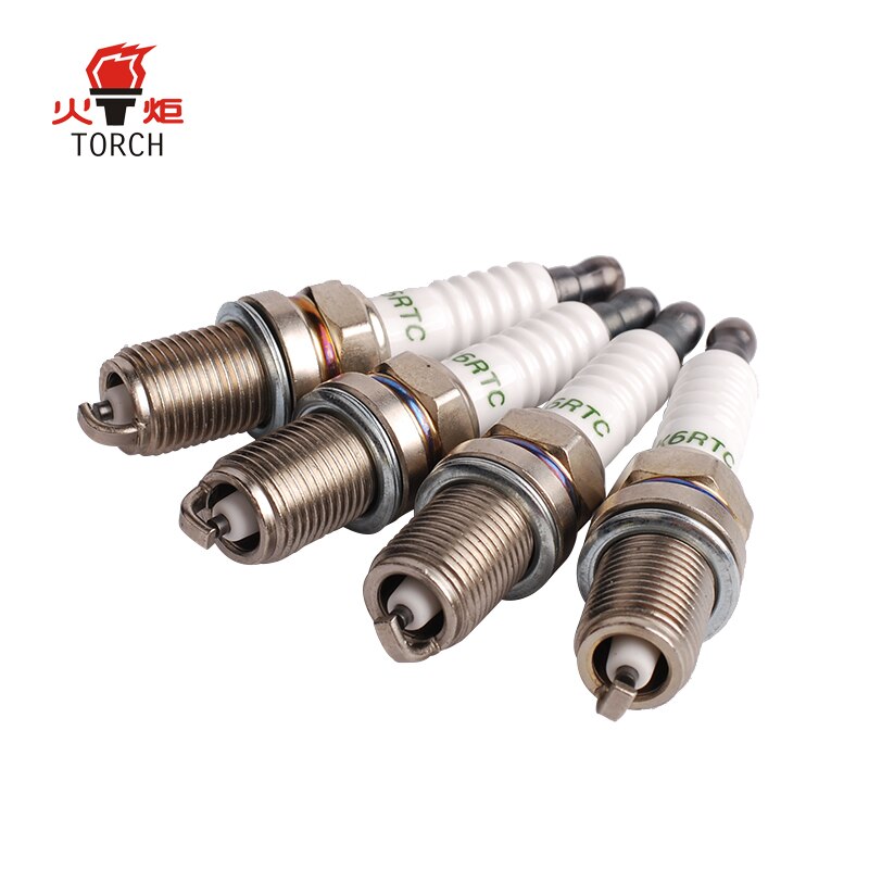 4pcs/6pcs China original spark plugs TORCH K6RTC/FR7DC+/BKR6E/K20PR-U/RC9YC/NEON/ESCORT/FIESTA/ORION/SCORPIO/Y10/FELICIA