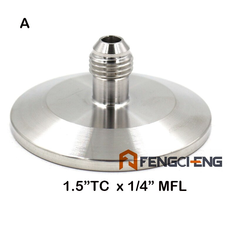 1.5 "tri clamp  x 1/4 " flare montering sanitær 304 rustfrit bryggeri hardware hjemmebrygget fittings