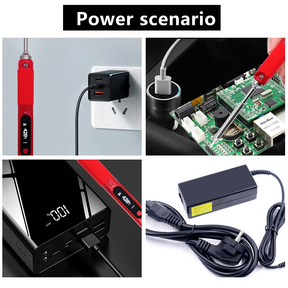 Pine64 Intelligent Portable Mini Smart Soldering Iron With Type-c to Usb C Silicon Power Charging Cable For Pinecil-bb2