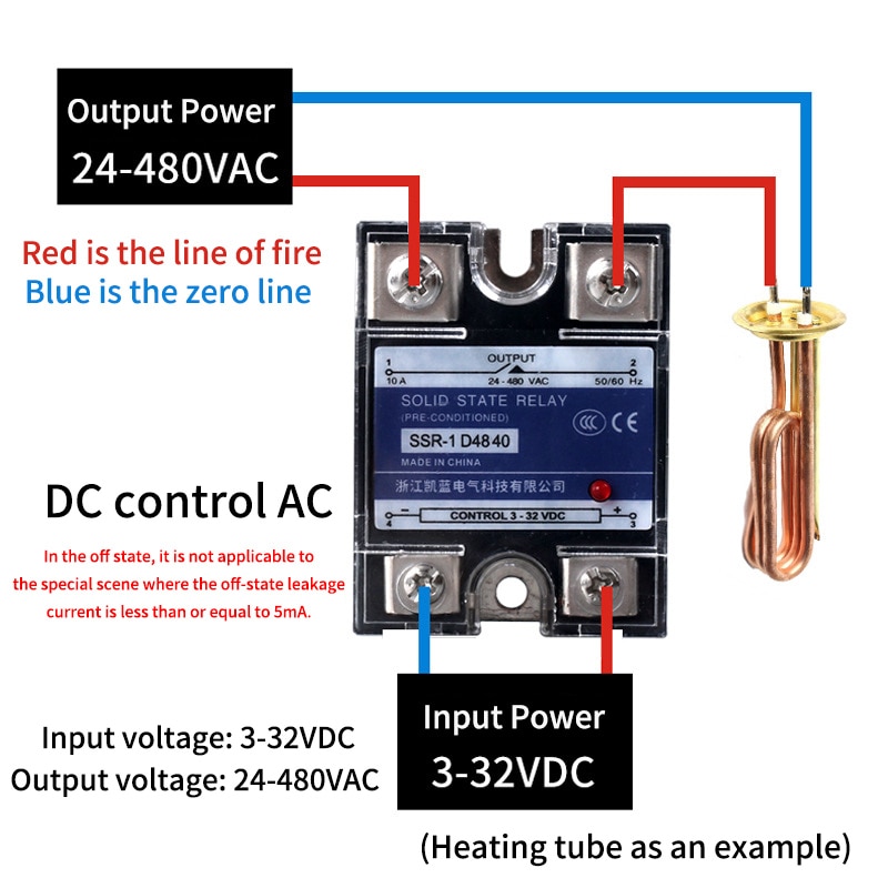 Ssr -10dd 25dd 40dd 80a 100a ssr enfase likestrømkontroll  dc 3-32 vdc  til 220 vdc 600v 10a 25a 40a dd fast stat relé