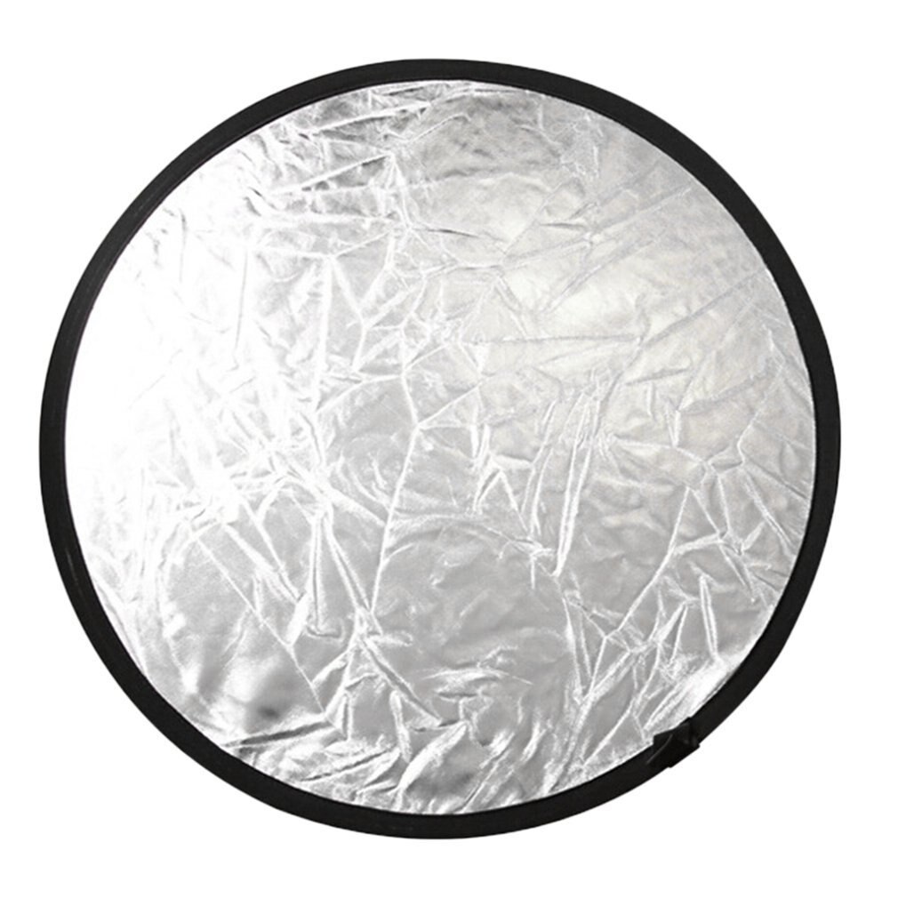 Twee-In-een Goud En Zilver Ronde Dubbelzijdig Reflector Opvouwbare Fotografie Reflector Voor Studio Fotografie