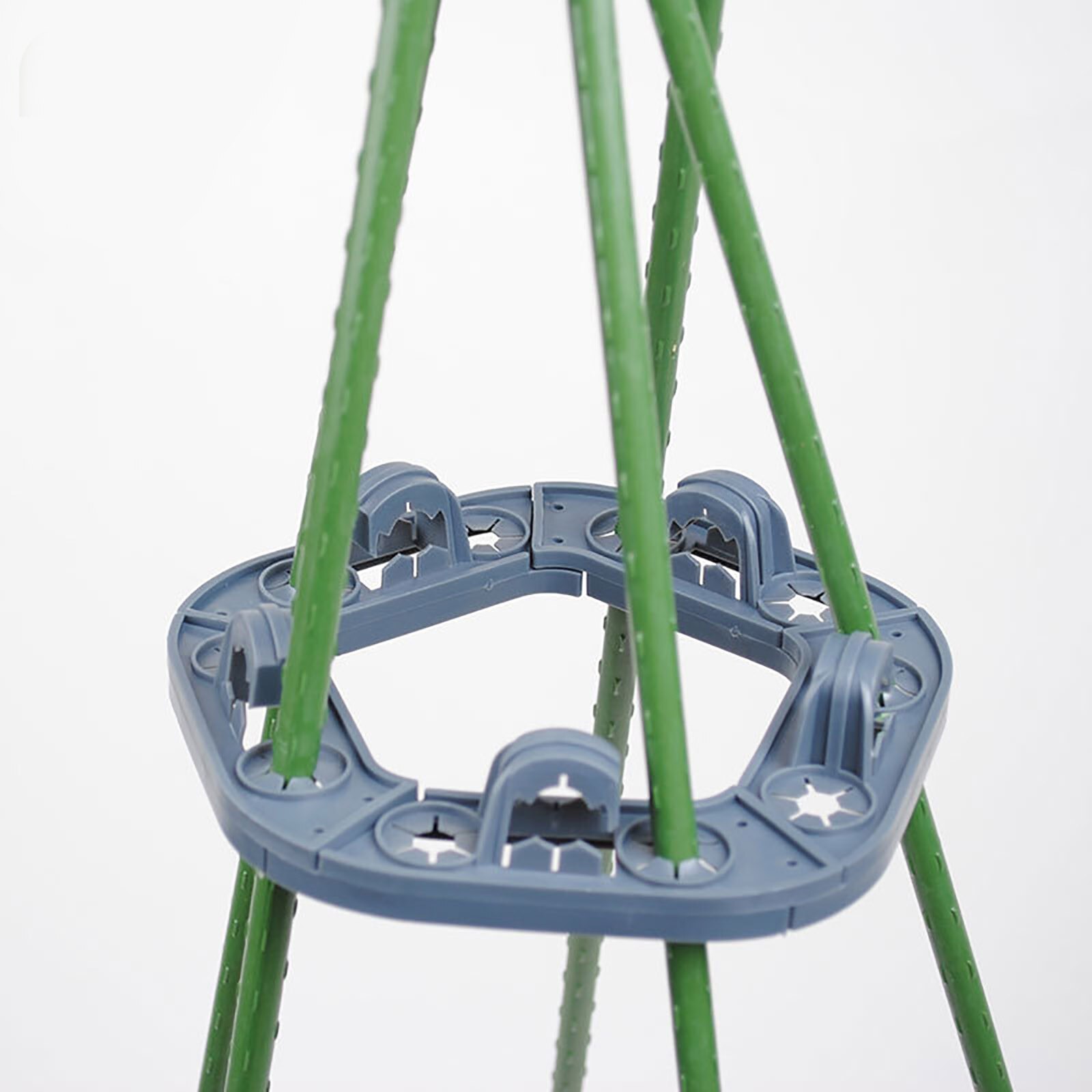 25# 1/2/5pcs Bamboo Cane Holder Garden Climbing Plant Support Peas Beans Fixed Frame Multifunctional plant Supports Инструменты